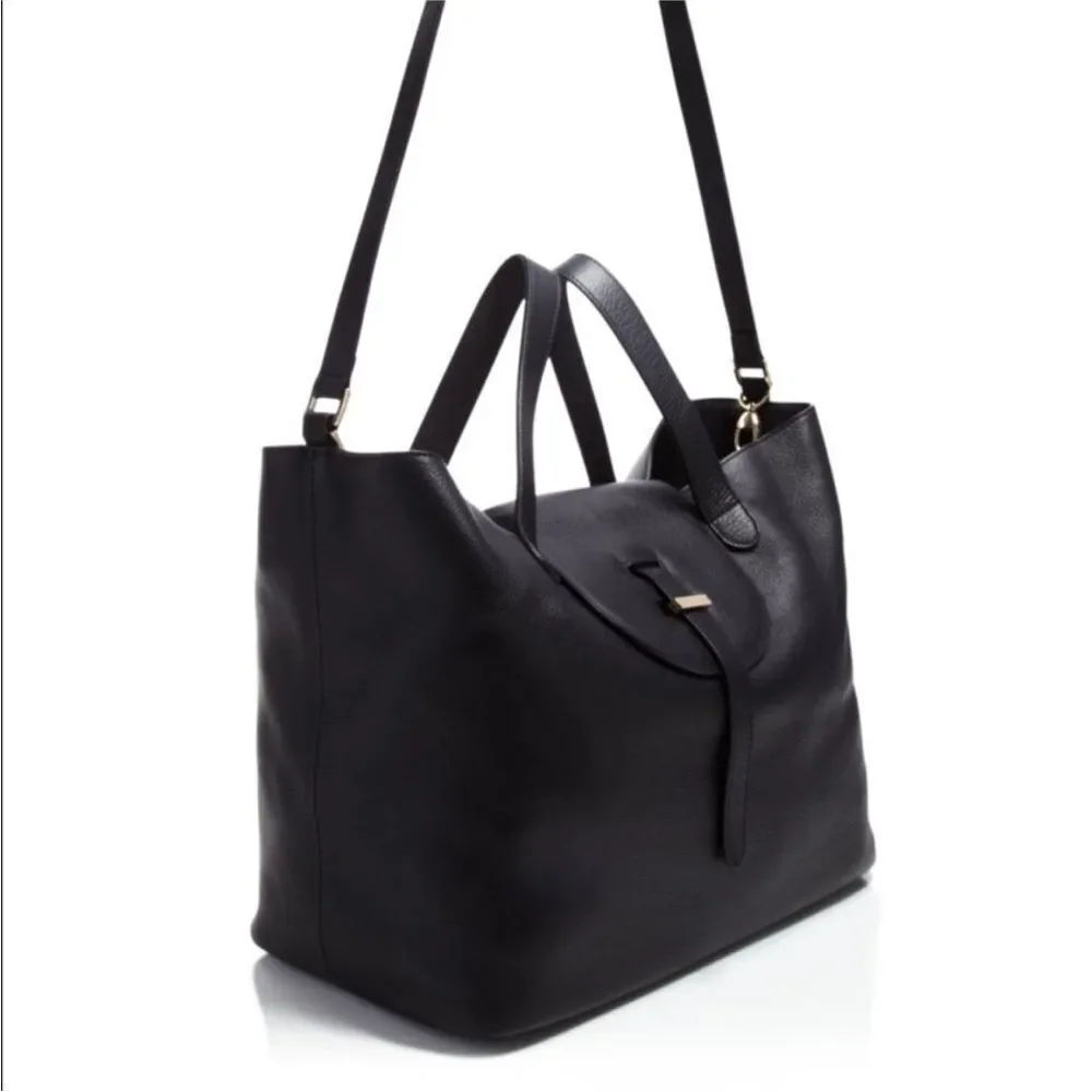 Meli Melo Thela Medium in Black with Burgundy Interior Rare Color Combo